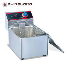 Commercial Stainless Steel 1-Tank and 1-Basket Electric Fryer Restaurant Equipment Commercial Deep Fryer